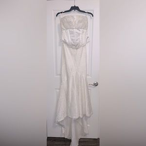WEDDING DRESS 2 piece corset/train